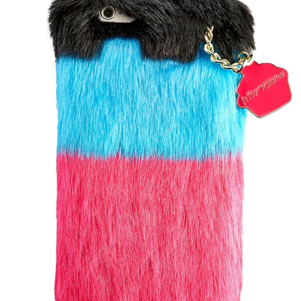 Betsey Johnson xox Trolls Faux-Fur iPhone 6/6s Case
